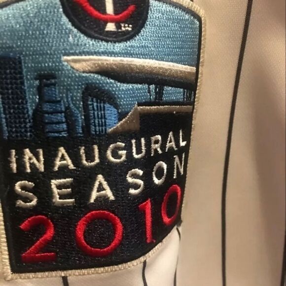 Minnesota Justin Morneau Inaugural season 2010 jersey #33 50th Anniversary Sz 52 - Picture 3 of 11